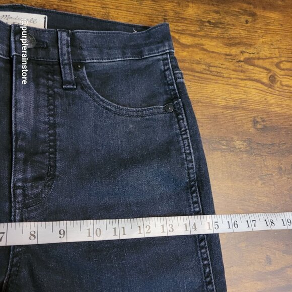 Madewell Jeans 27 Skinny 10" High Rise Eclipse Wash AC134 Tummy Control Stretch - Picture 8 of 12